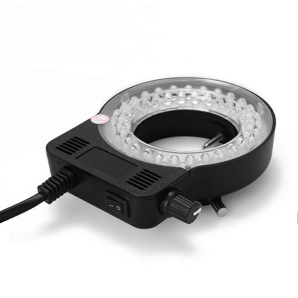 LED Ring Light for Microscope, Adjustable Brightness Microscope Lamp 12 12