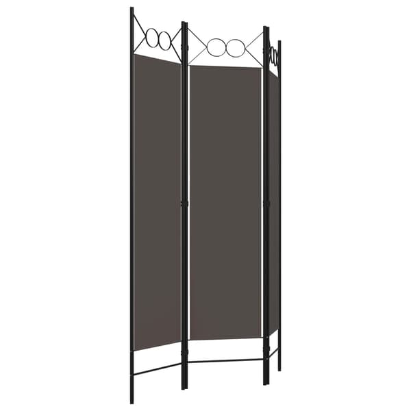 vidaXL Romdeler 3 paneler antrasitt 120x180 cm Antracit silver