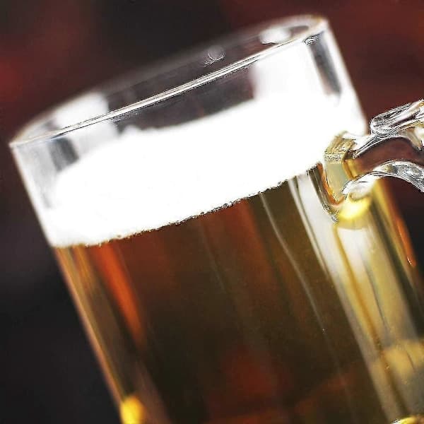 Ölsejdel 1 Liter Glas med Handtag, Tysk Supermugg 1035 ml