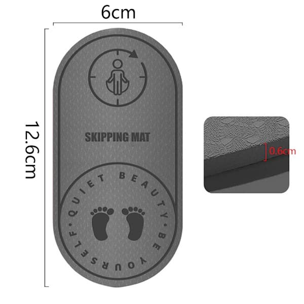 Jumprope Training Mat - 6mm/8mm Thickened Sound Absorber