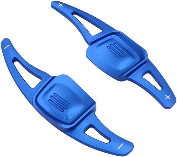 Blå - 2 st Växelpaddlar, Aluminium Rattväxelpaddlar