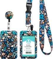 Kortholder med halsrem og rulle 100% polyester 5 farver