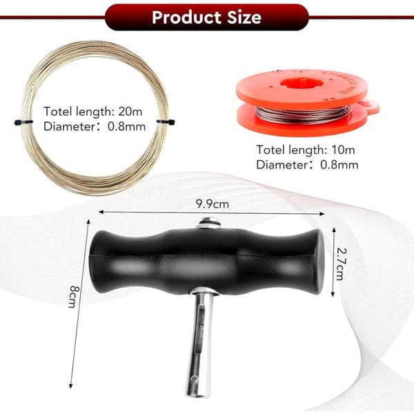 Universal Windshield Removal Tools, 3 Pcs Cutting Wires and 2 Pcs Handles, Windshield Removal Tool Kit, Windshield Tool