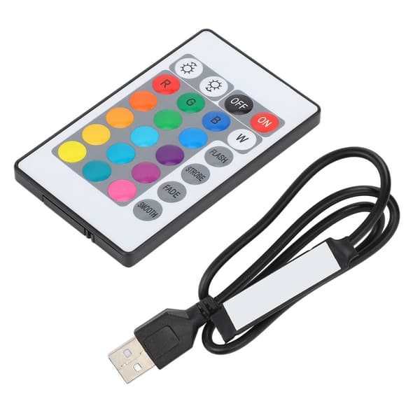 USB Bluetooth RGB Light Strip Controller with Remote Control for 4-Pin 5V LED Light Strips