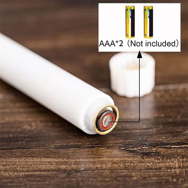 LED-lys, koniske, 28 cm, 6-pak, batteridrevne, flamfrie