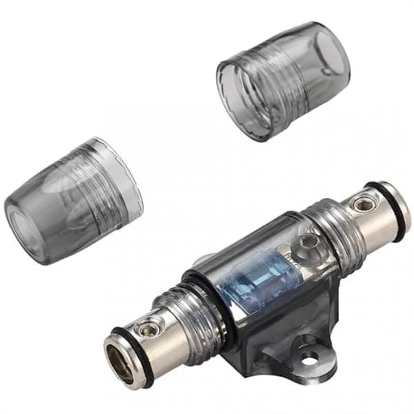 SHINING HOUSE 2 deler 6-10 Gauge Inline Sikringsholder