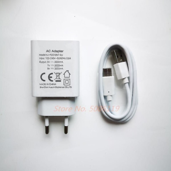 Wp6 Wp7 mobiltelefonladdare, Eu-reseadapter, plugg + USB USB -datakabel av mikrotyp -wf wp7 cable adapter