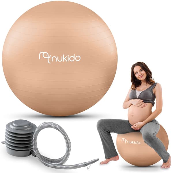 Raskausjumppapallo 65 cm NS-951 beige