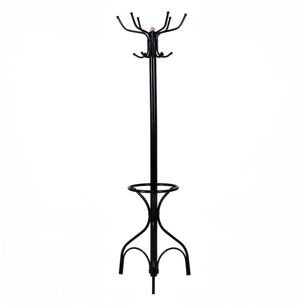 Fristående klesstativ i metall, 12 kroker, 190 cm