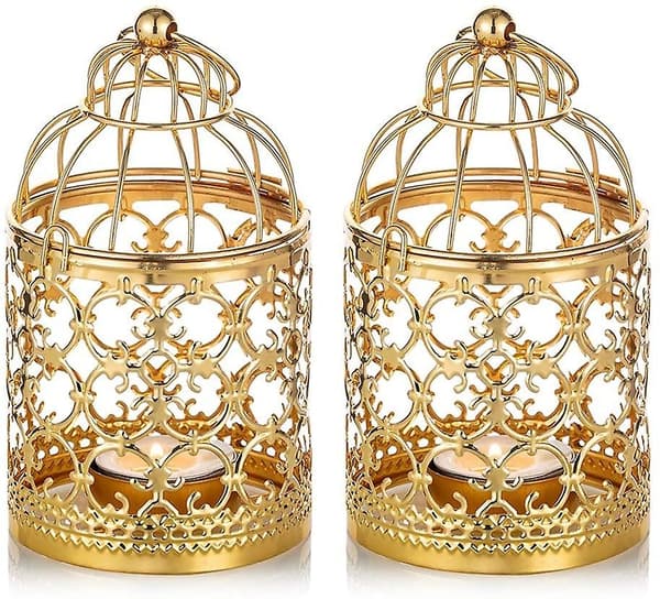 Dekorative vintage bryllupsdekorationer, guld