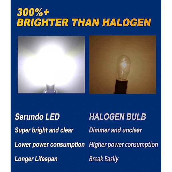 BA9S LED-pære BA9 1895 1891 53 57 2SMD 3030-chip 6000K Hvit