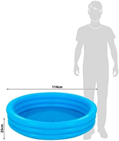 Crystal Blue Three-Ring Inflatable Pool 114 cm x 25 cm