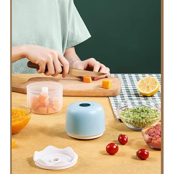 Trådløs mini elektrisk mikser for frukt, rispulver, chili, hvitløk