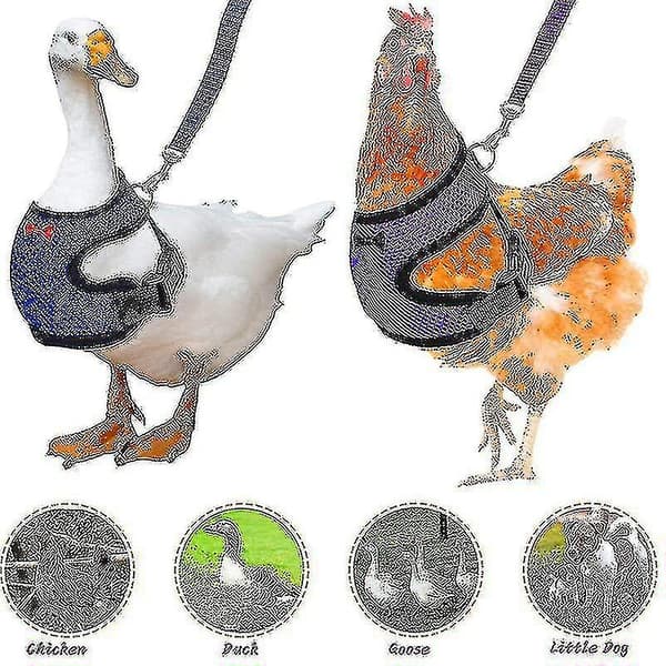 Adjustable Chicken Harness Leash Comfortable and Breathable Small Size Hen Pet Vest for Chicken Duck
