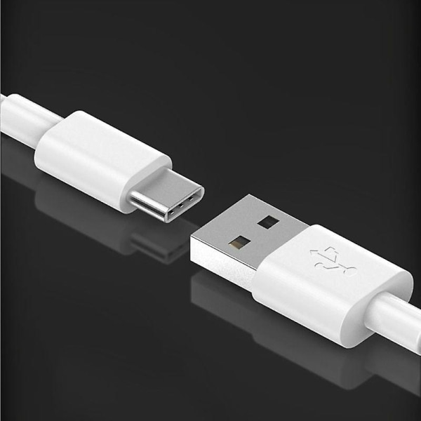 För Vodafone Smart X9 USB Type C Data Sync Vit Laddare Power