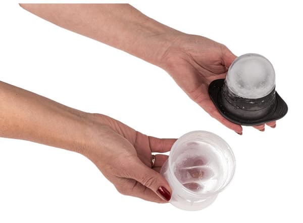 Ice Cube Mold Ball XL - Round Shape for Ice - 11 x 8 cm Transparent transparent