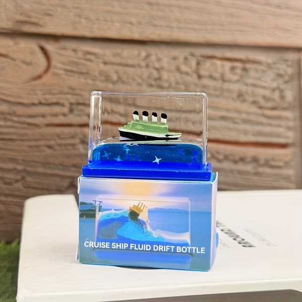 Titanic Fartygsmodell Akryl Oljefylld Osänkbar Nautisk Bordsdisplay Dekoration Random-1pc