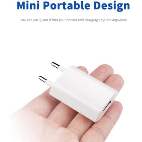 2-pak opladere til iPhone, USB hurtigopladningsstik Universal strømadapter til USB vægoplader kompatibel med iPhone Apple Samsung Pixel