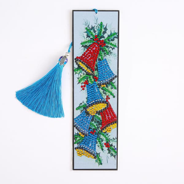 DIY Diamantmålning Läder Bokmärke med Tassel
