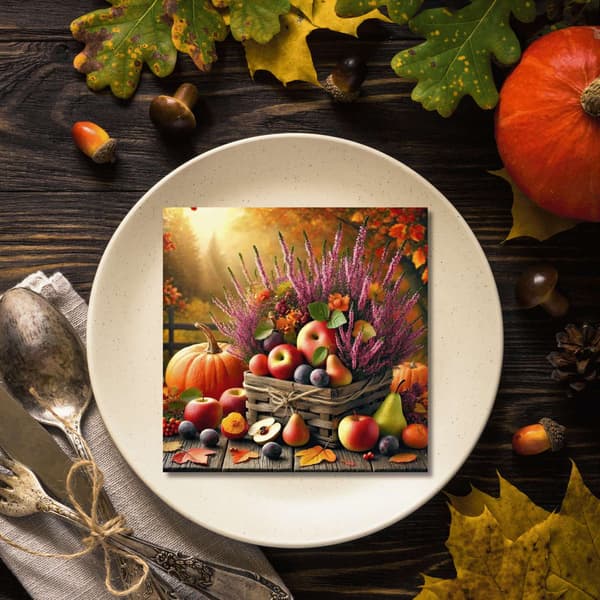Napkins Harvest Basket Heather 20-pack multifärg multicolor