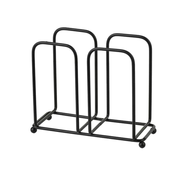 MODERN KITCHEN Serviettholder i sort metal, 14,5x6,5x12 cm