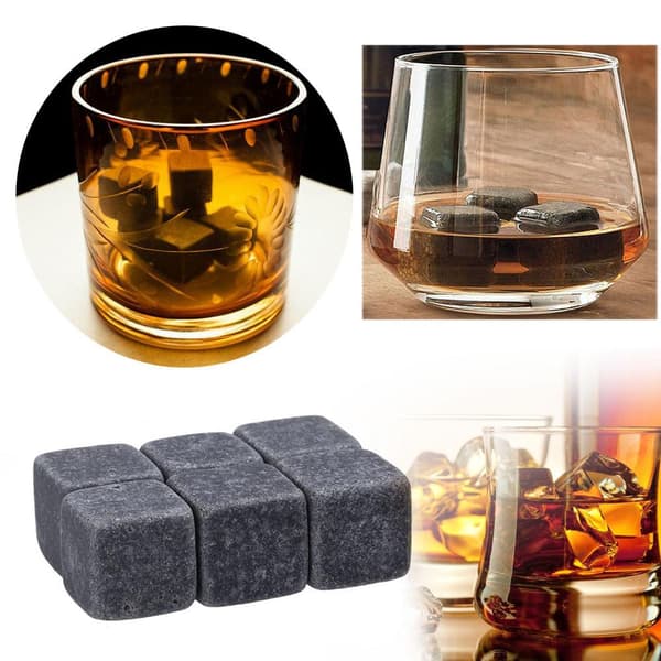 9-pack Whiskystenar, IsKuber - Whisky - Whiskey grå gray