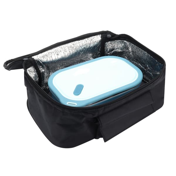 Bærbar 12V bilmikrobølgeovn 90W 28x20x12cm Sort