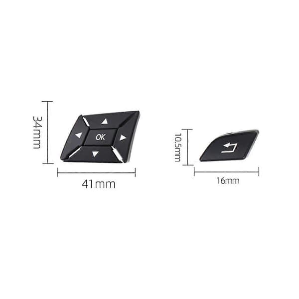 Multifunction Steering Wheel Buttons 1669052800 1669052900 for ML-Class W166 W292 Black