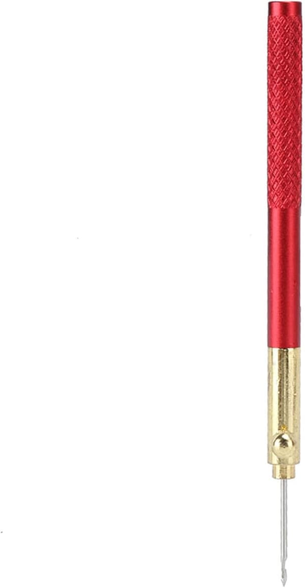 Broderinåler, 3 stk i rustfritt stål med trehåndtak, for broderi, perling og paljetter
