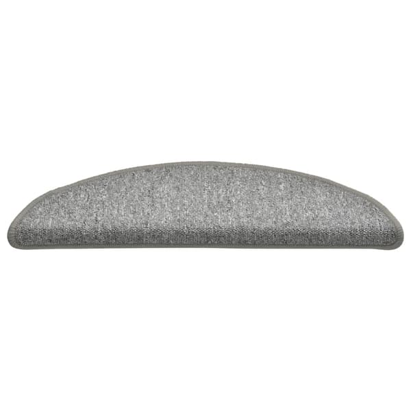 vidaXL Stair Mats 15 pcs Light Grey 56x17x3 cm grå gray