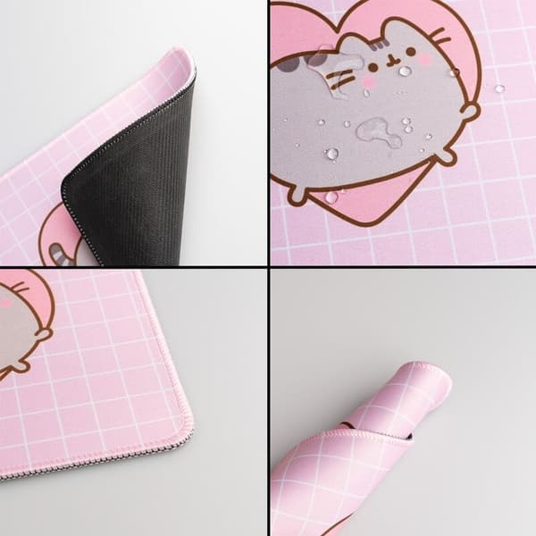 Pusheen Moments musemåtte til skrivebord, stor, blød overflade