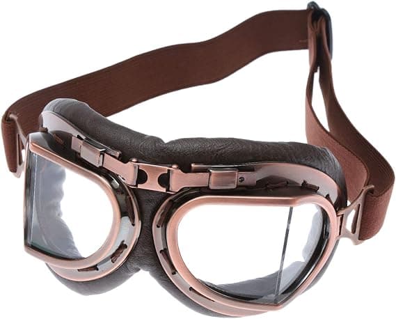 Solbriller Goggles Vintage Steampunk ABS Farvede Linser Motocross