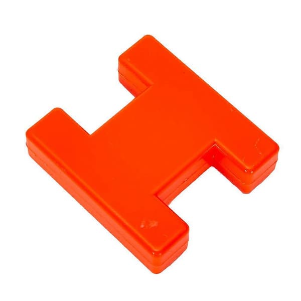 Karpfiske Mini H-blokk markør H-bøye snellespole 60x55x10mm oransje ABS