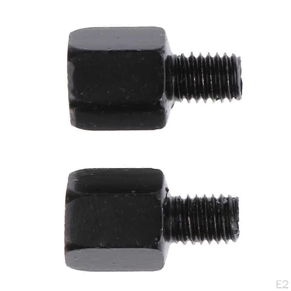 2 x 10mm til 8mm adapter skrue LH/RH motorcykel sort stål