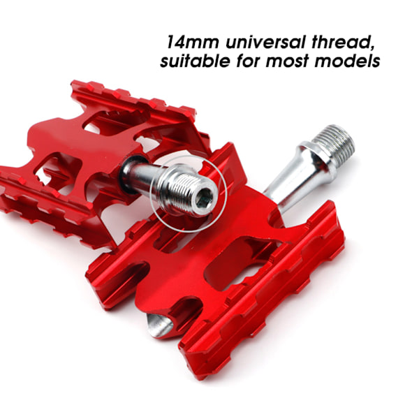 1 par ultralette foldecykelpedaler aluminiumslegering skridsikre MTB-landevejscykelpedaler