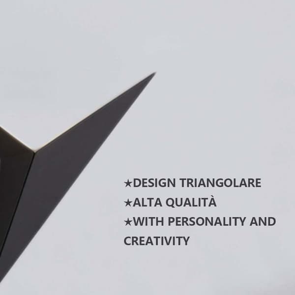 Black LED Wall Lamp, Modern Black Triangular Wall Lamp, Power 3