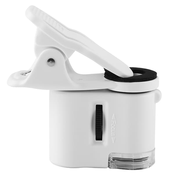 9595W 60X Förstoringsglas LED UV-ljus Mini Mikroskop