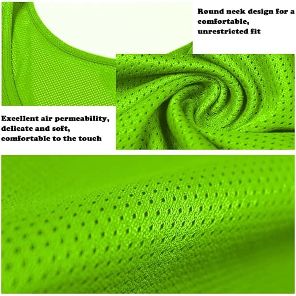 12 kpl jalkapalloharjoitteluliivejä vihreä S-XL Green S-XL
