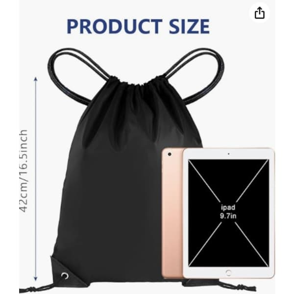 Drawstring Bag, PE Bag Drawstring Gym Bag, Large Capacity Drawstring Sports Bag, 10 Pieces