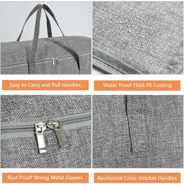 Extra Large Zipper Bag with Handles - Robust, Odorless