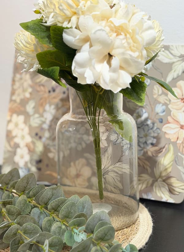 Glasvase 26 cm Transparent transparent