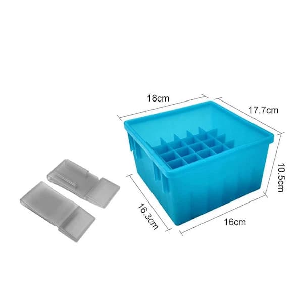 Fishing Lure Box 36 Compartments Squid Jig Storage Box with Luminous, A