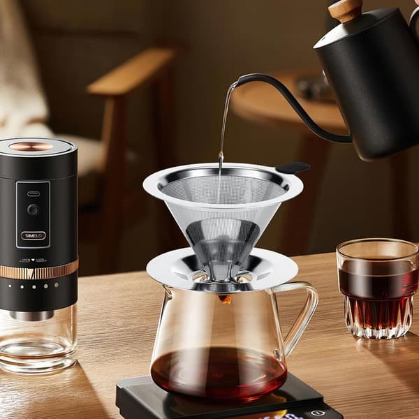 Genanvendeligt kaffefilter i rustfrit stål, papirløst kaffefilter