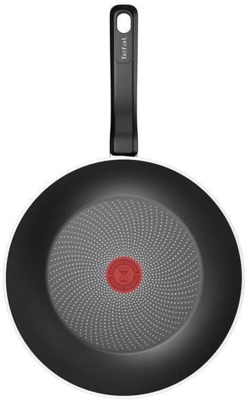 TEFAL Simply Cook Wok H0581902 28cm Wine Red 1.02