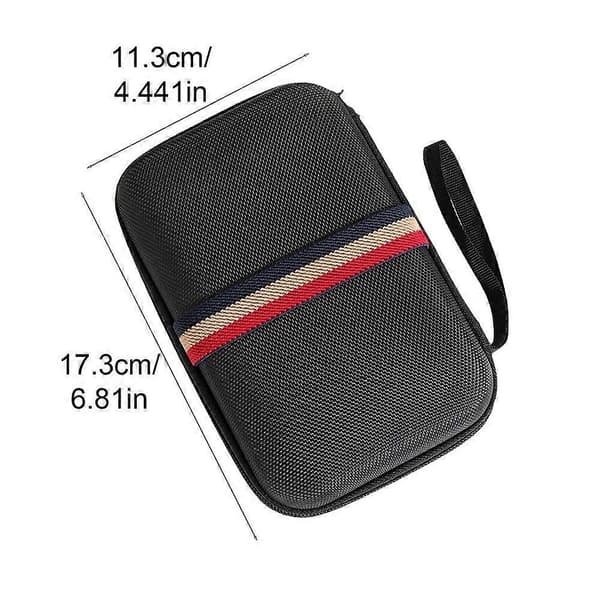 Waterproof Storage Bag with Mesh Pocket Zipper Large Capacity Shockproof Impact Resistant Game Console Storage Bag