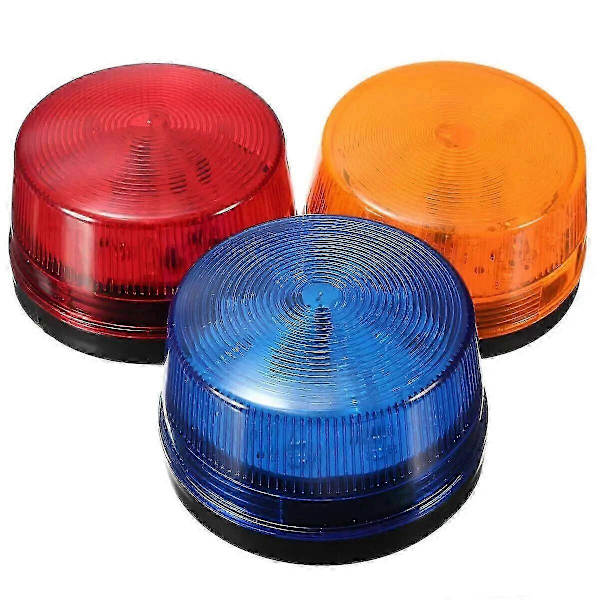 12V LED Strobelys Nødlys - Blå
