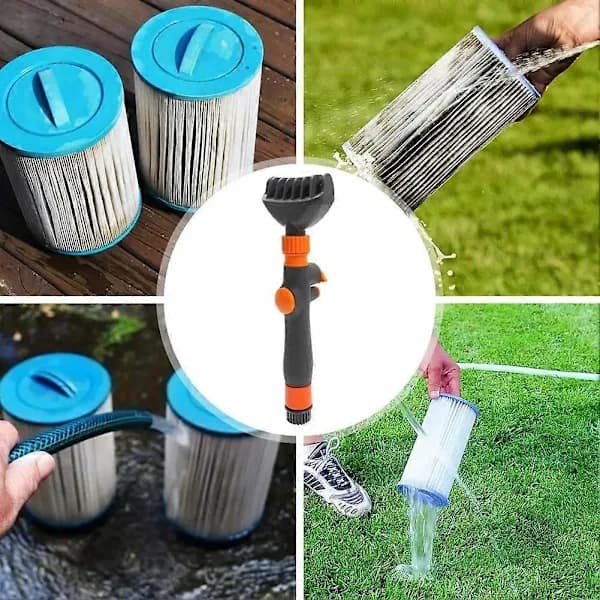 Poolfilterkamrenser, Filterpatronrenser, Kam, Spabad, Spa, Vandfilterrenseslange