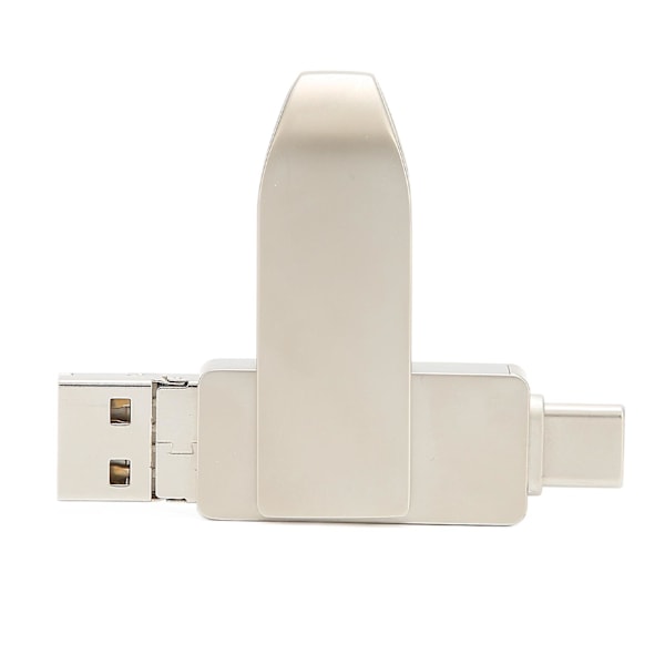 USB C Minnebrikke 256GB OTG Dobbel USB A 3.0 Plug and Play Minnebrikke