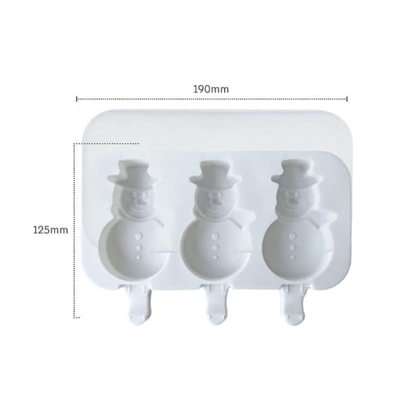 Julesnemand Cakesicles Silikoneform - Bakecake Vit white