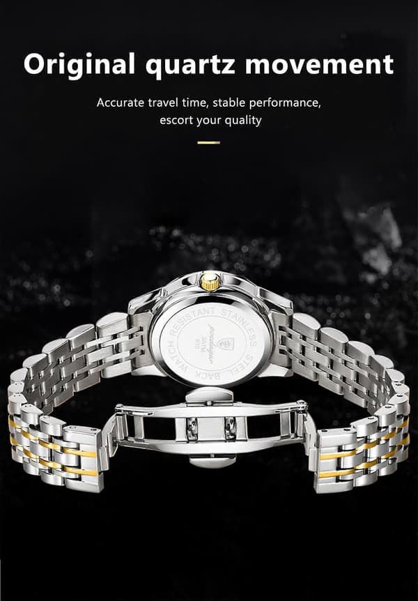 Herrklocka Quartz Sport Vattentät Datum Vecka Rostfritt Stål 41mm